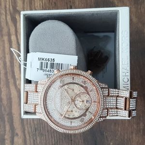 Rose gold luxury watch